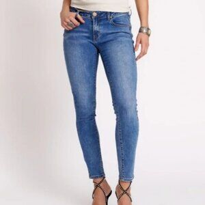 New One Teaspoon Freebirds II Low Rise Skinny Jean in Blue Cash Size 24